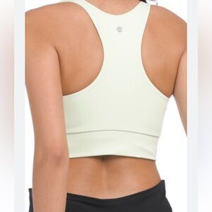 Apana Max Twist Front SportsBra Womens Size L Sportswear Color is Lime Green